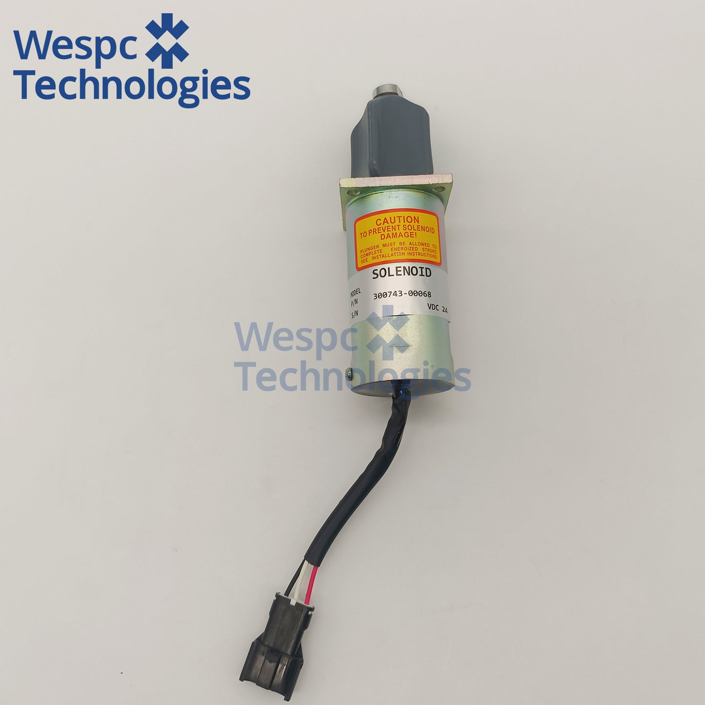 24V Shutdown Solenoid Valve 65.25900-6006A 300743-00068 For DAEWOO Doosan D1146T