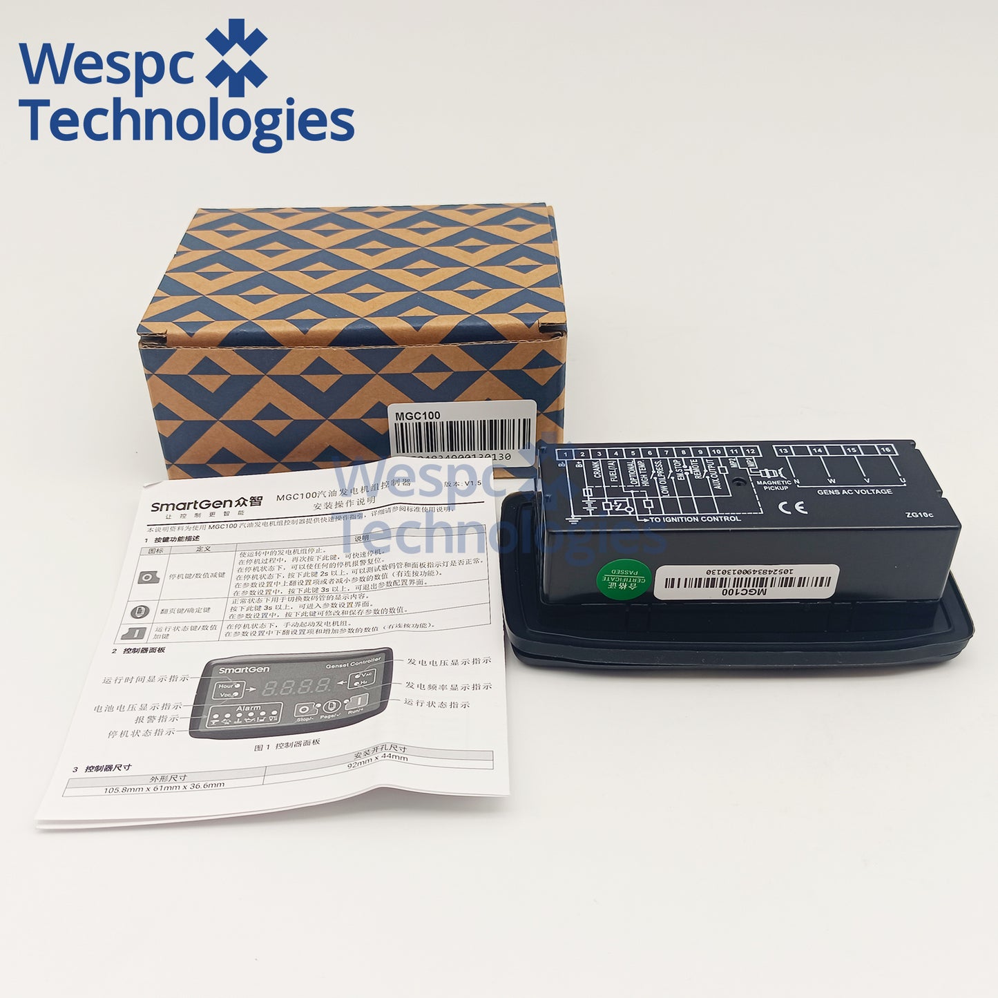 Original Smartgen MGC100 Genset Controller Auto Start Module for Small Gasoline Generator