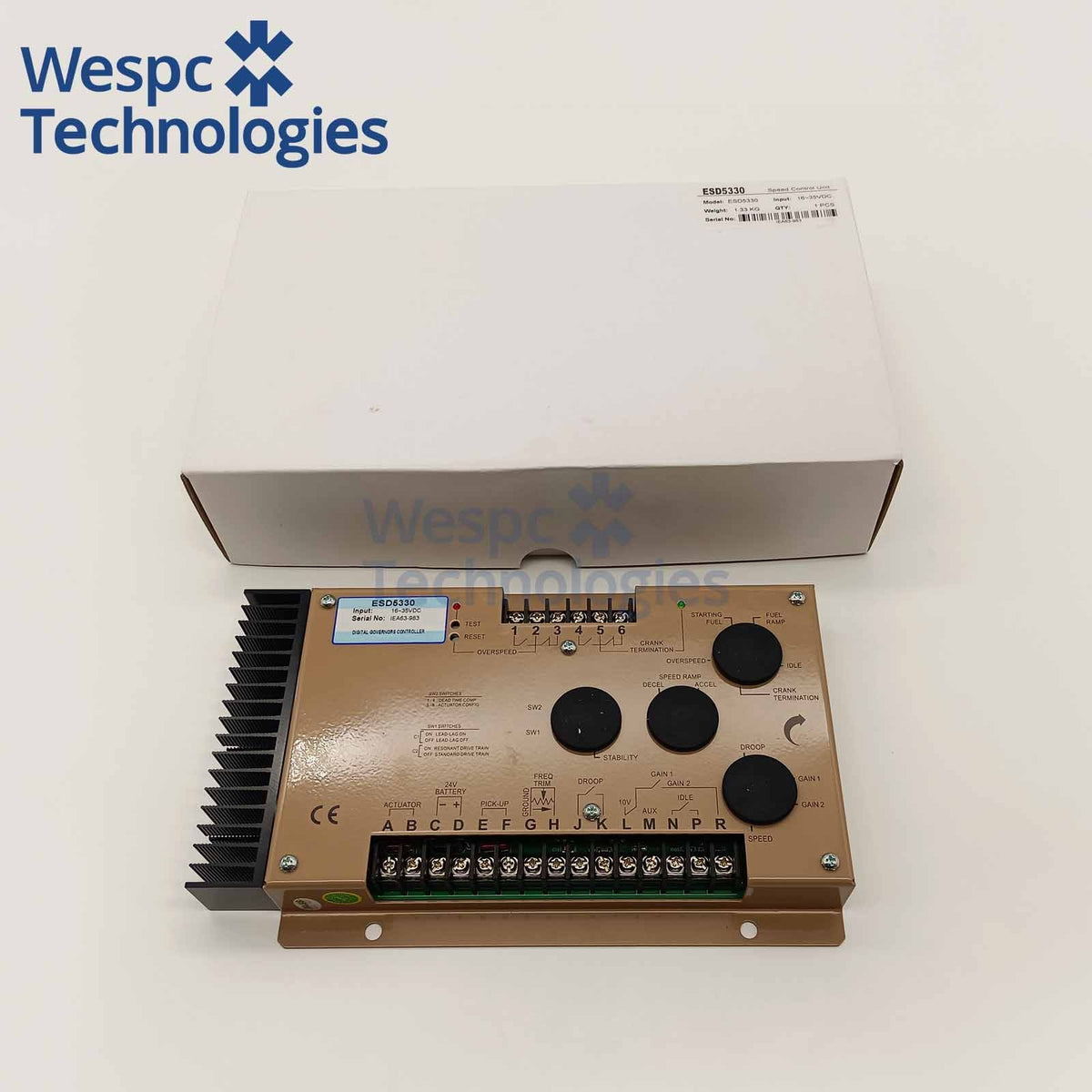 ESD5330E Speed Controller Generator Engine  Electronic Governor Control Board