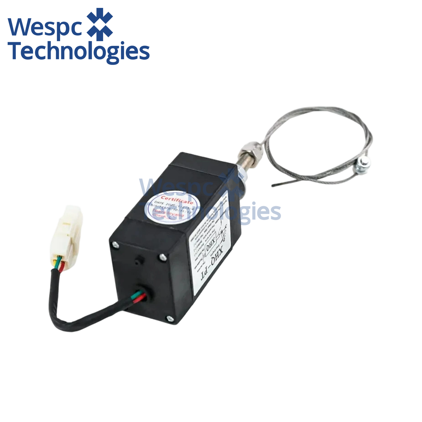 XHQ-PT-NO Normally Open Fuel Shutoff Solenoid DC12V DC24V Diesel Generator Flameout Device Electric Stop Solenoid