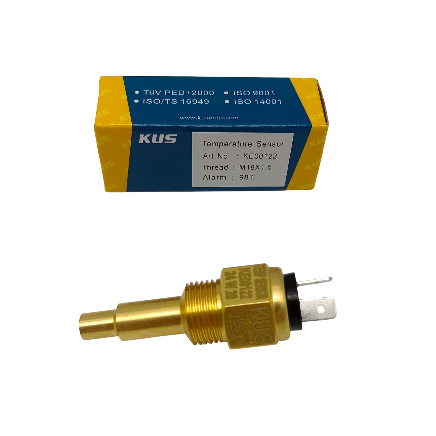 Original KE00122 Water Temperature Sensor with Alarm 98℃ Thread M18x1.5 Thread Dual