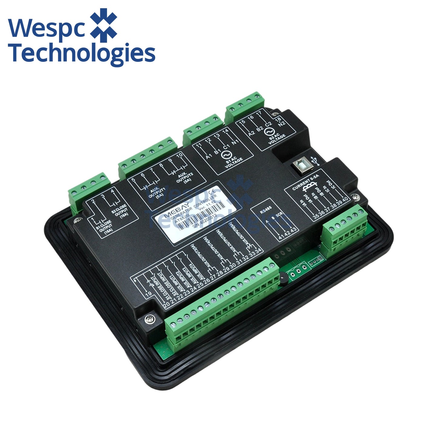 Original Genuine Mebay ATS520 Dual power automatic mains power generation switching controller ATS conversion control module