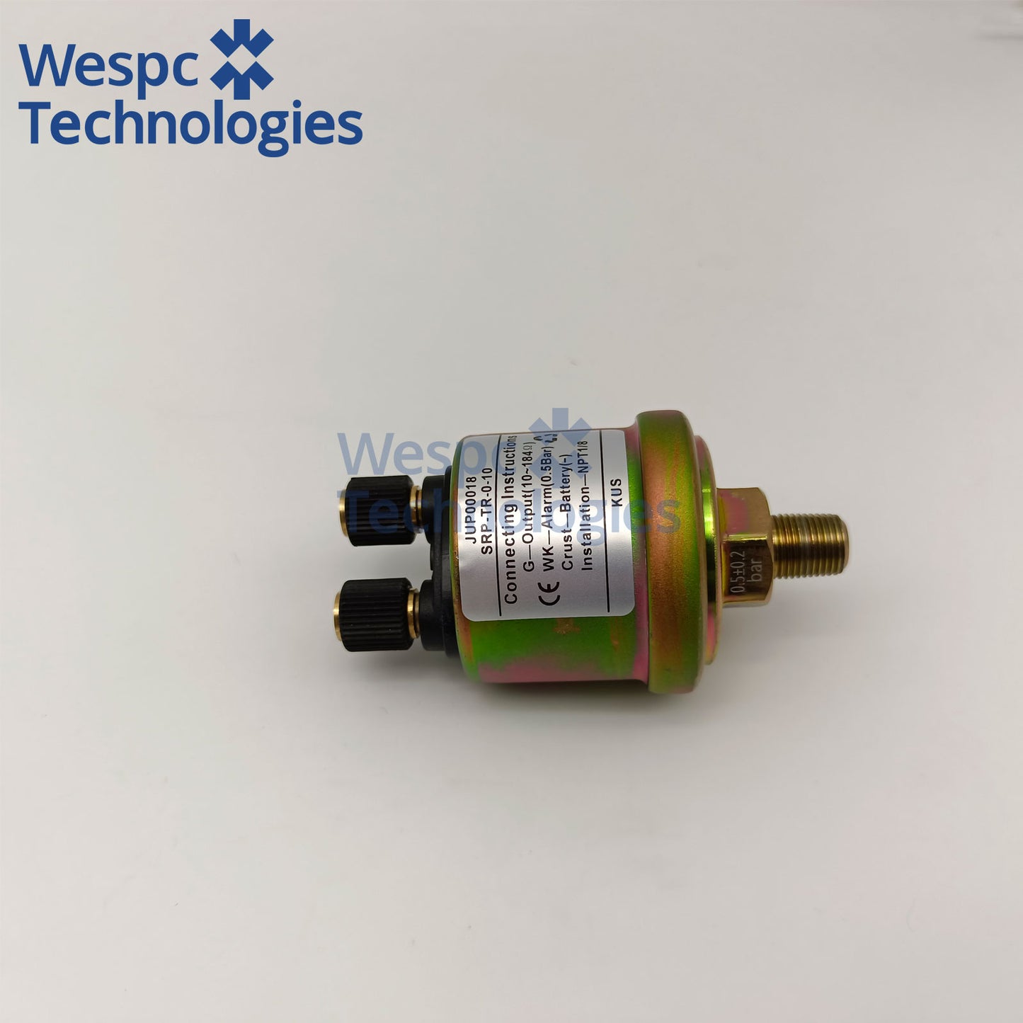 Original KUS JUP00018 VDO 360-081-030-052C Oil Pressure Sensor M18×1.5 Metric Thread Dual 6.3mm Spade Pin with Alarm